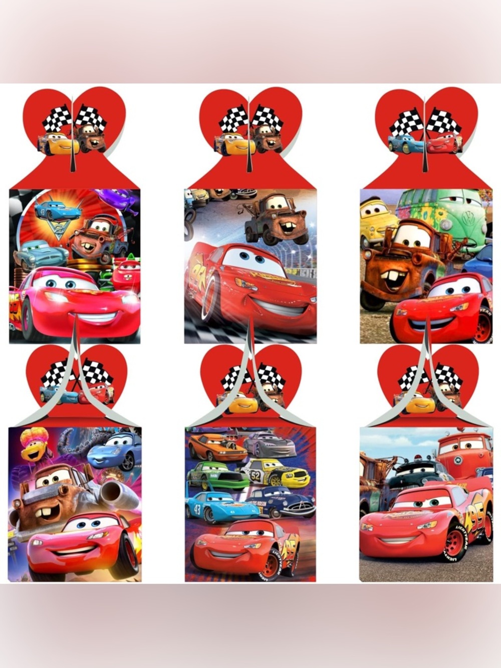 Race Cars Gift Boxes Goodie Boxes for Cars Themed Birthday Decorations Party